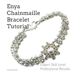 Tutorial Enya Bracelet Chainmaille Jewelry PDF Instructions Expert Skill Level