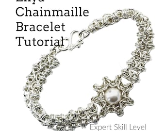 Tutorial Enya Bracelet Chainmaille Jewelry PDF Instructions Expert Skill Level