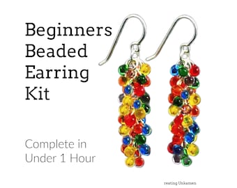 Beginners Rainbow Beaded Earrings Kit - Pride - LGBTQ+