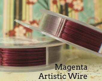 Drut artystyczny w kolorze magenta – trwale barwiony – możesz wybrać grubość 18, 20, 22, 24, 26 – 100% gwarancji