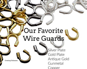 48 Wire Guardians - Silver Plate, Gold Plate, Gunmetal, Antique Gold, Copper, Antique Copper