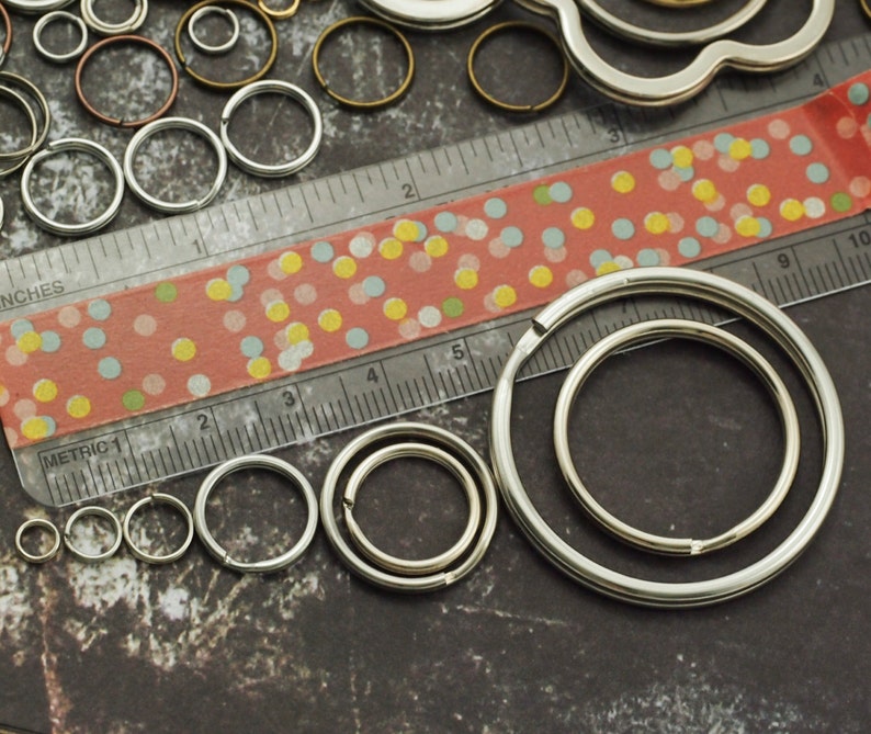 Nickel Plated Split Jump Rings You Pick Size 5mm 8mm Etsy