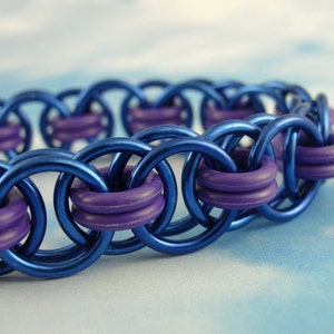 Large Stretchy Parallel Chain or Helm Weave Chainmaille Bracelet Kit - Version 1