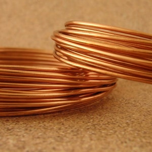 Solid Copper Wire - Dead Soft - You Pick Gauge 2, 4, 6, 8, 10