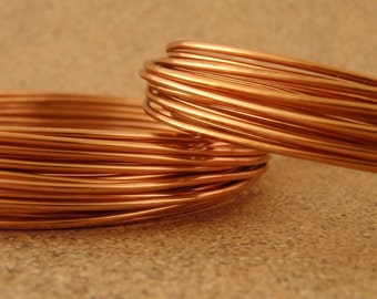 Solid Copper Wire - Dead Soft - You Pick Gauge 2, 4, 6, 8, 10
