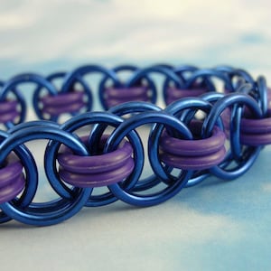 Tutorial Version I Stretchy Parallel Chain or Helm Weave Chainmaille Bracelet Beginner