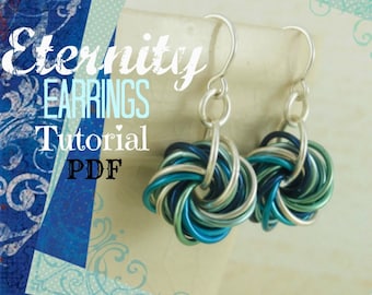 Tutoriel pour débutants sur les boucles d'oreilles Eternity Chainmaille - Aucun outil requis