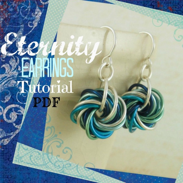 Eternity Chainmaille Beginners Earring Tutorial - No Tools Required