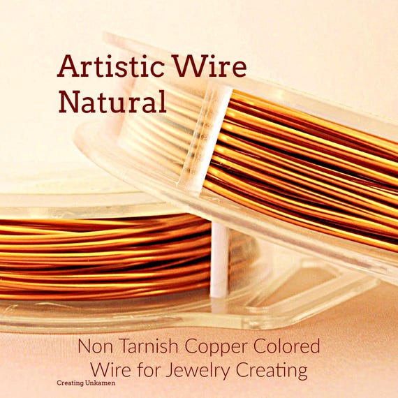 Artistic Wire – Natural Copper Non Tarnish, Jewelry Making Wire
