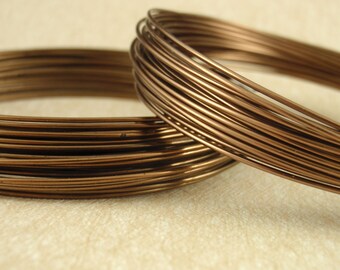 Premium Antique Brass Colored Wire Half Hard Non Tarnish - You Pick Gauge 20, 22, 24, 26 - 100% Guarantee