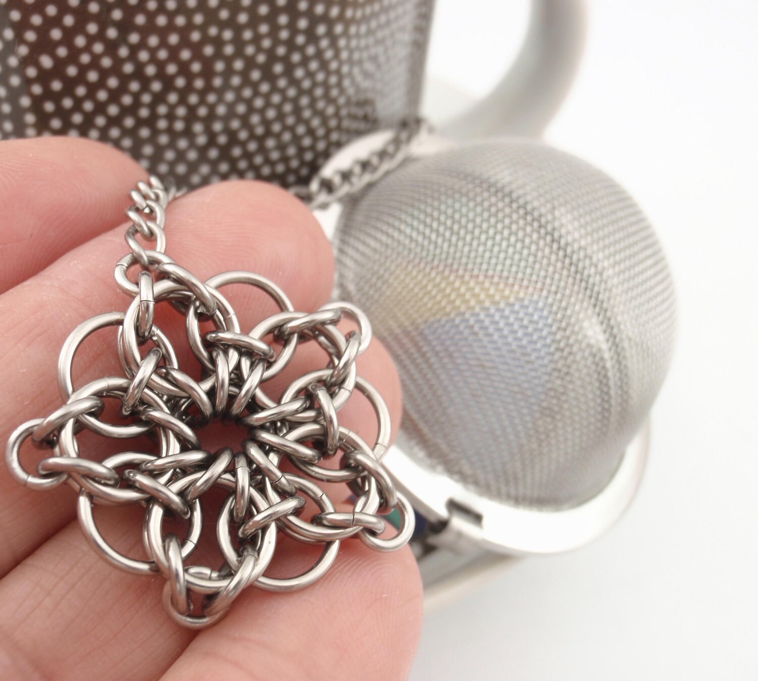 Celtic Star Chainmaille Tea Infuser Kit in Stainless Steel - Etsy