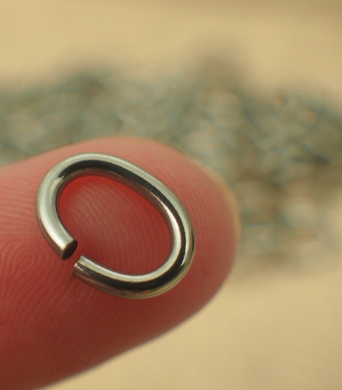 25 Stainless Steel Oval Jump Rings 14 Gauge 8mm X 4mm ID Etsy