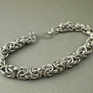 Grand Byzantine Chainmaille Bracelet Kit  - 16 gauge Aluminum Handmade Jump Rings