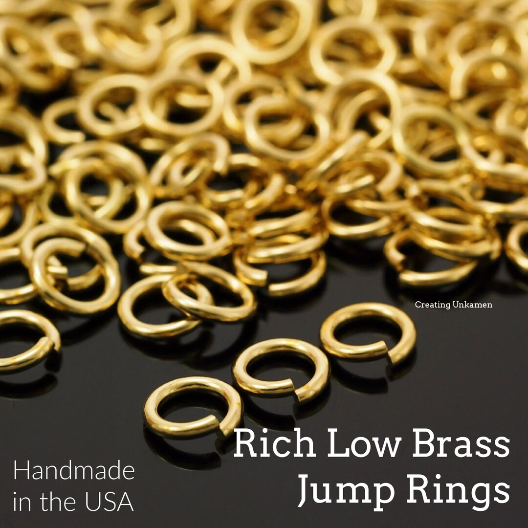 Custom Jump Rings 100 Jump Rings Handmade Rich Low Brass - Your Choice of Gauge 14, 15 ...
