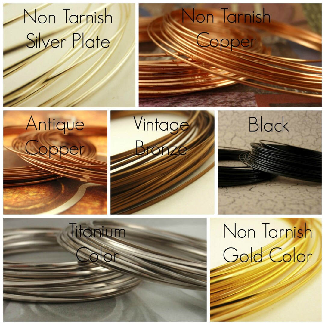 The Beadsmith Non-Tarnish Antique Brass Color Copper Craft Wire 26