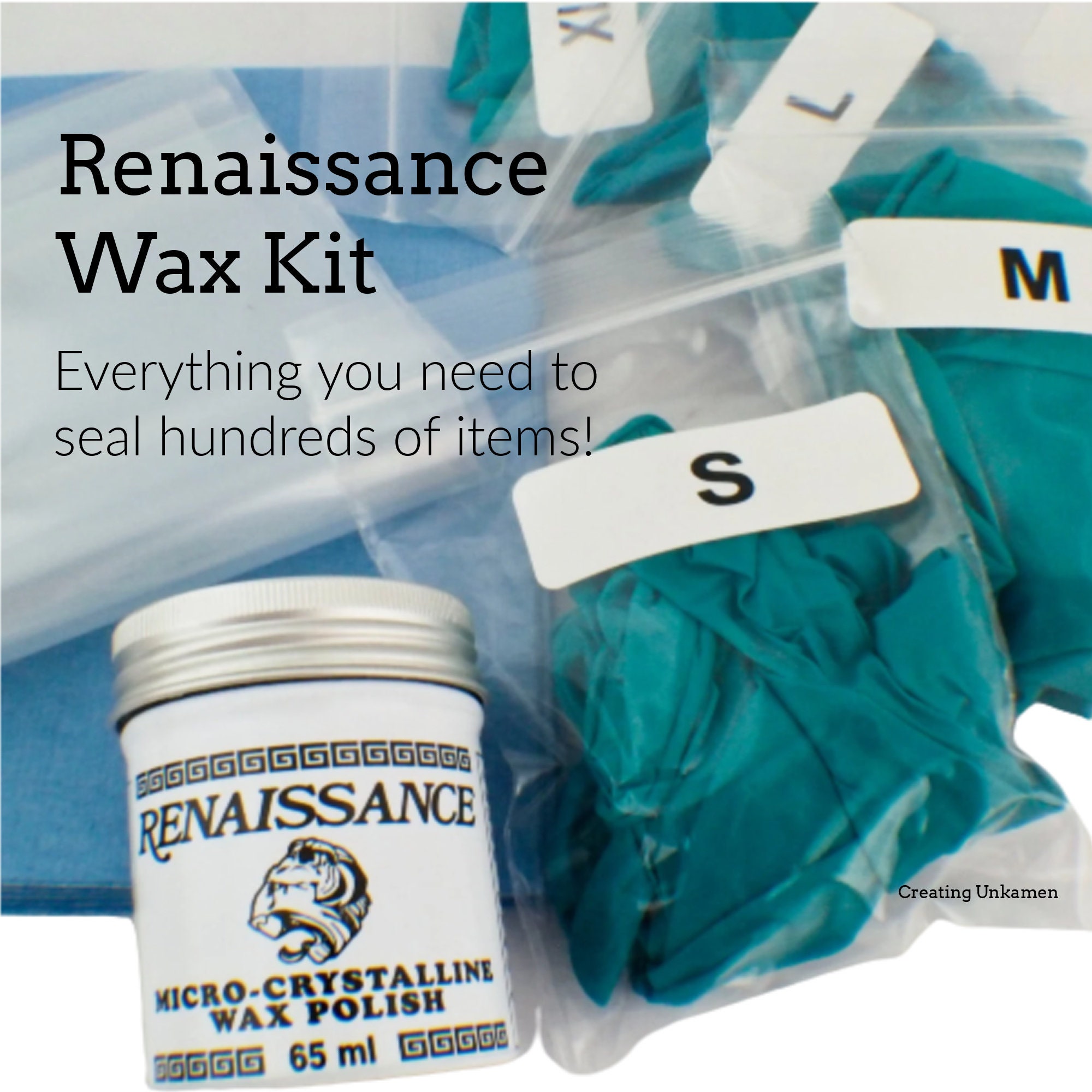 Renaissance Wax Polish 65ml Sealant Protection for Metal Wood Leather Paper  Steel Tools Jewelry, Micro Crystaline