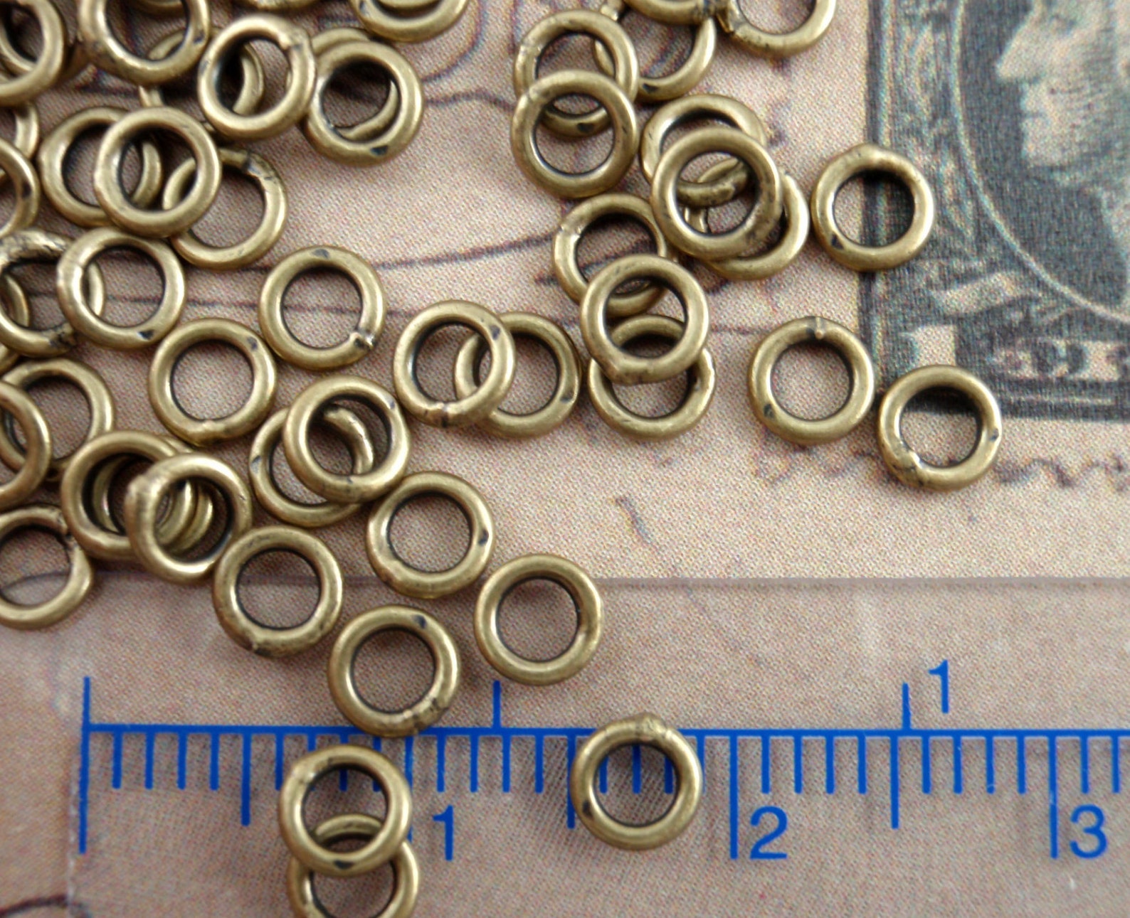 100 Small Soldered Closed Jump Rings 20 Gauge 4mm OD Etsy