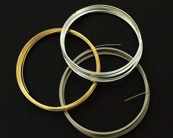 Best FLAT Bracelet Memory Wire - Made in the USA - Your Choice Silver Plate, Gold Color or Stainless Steel - 100% Guarantee