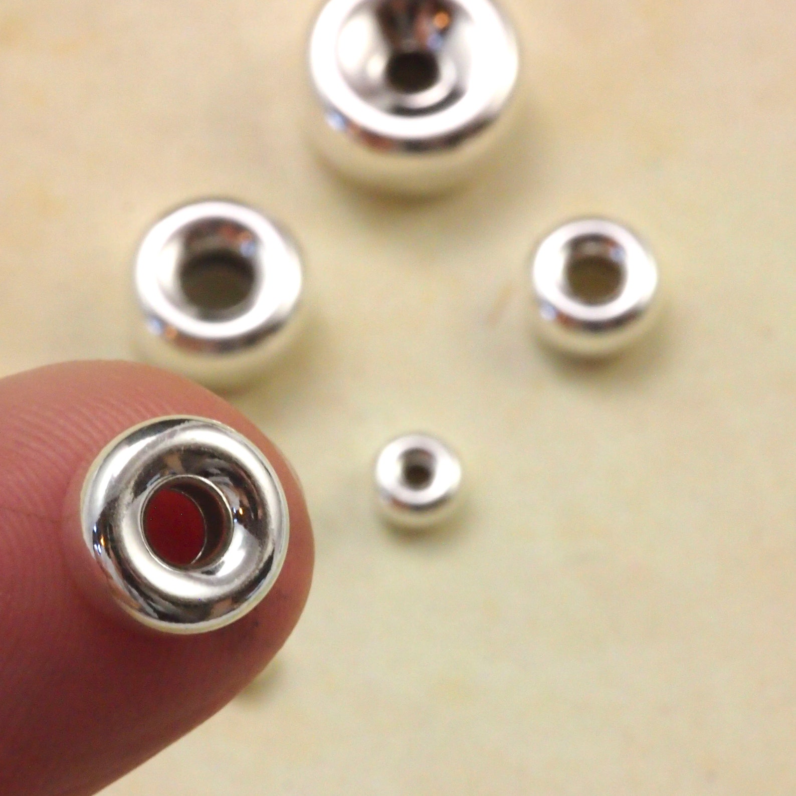 Sterling Silver Rondelle Beads in 3mm 6mm 7mm 8mm 10mm Etsy