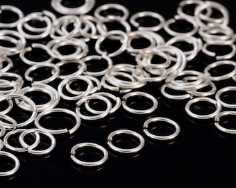 25 Jump Rings Handmade Argentium Silver 14, 16, 18, 20, 22, 24, 26 gauge - You Pick Diameter