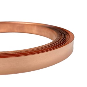 Koppartråd - Per fot - Massivt, rått armband, bezel och ringstock - 8 storlekar att välja mellan med 100% garanti bild 10