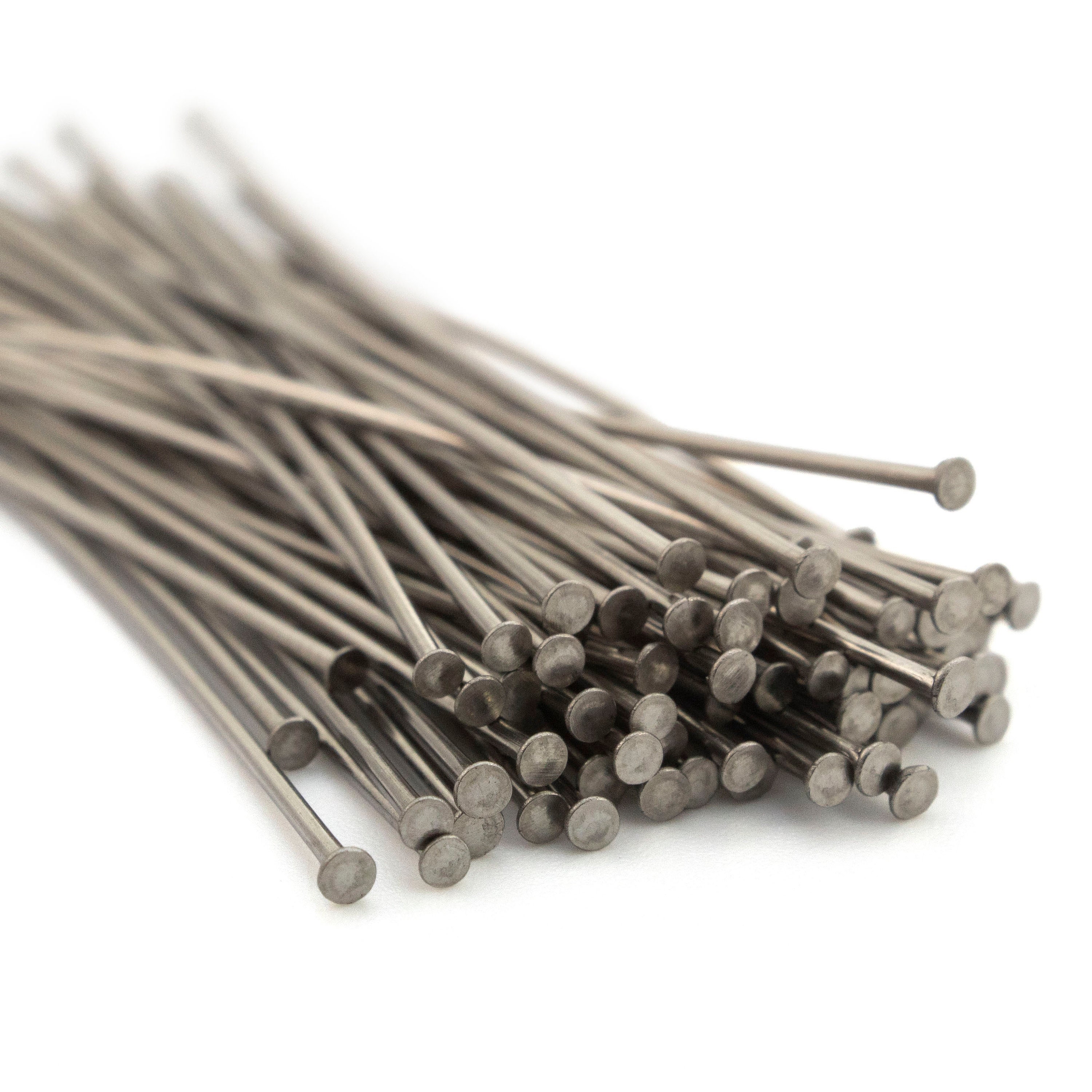 Cousin Plata Esterlina, Pasador De Cabeza Plana