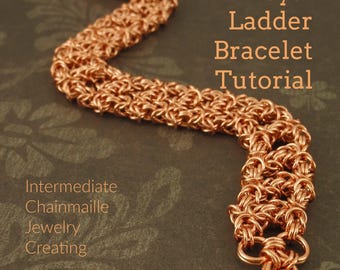 Tutorial Bracelet Royal Ladder Byzantine Intermediate Chainmaille Jewelry