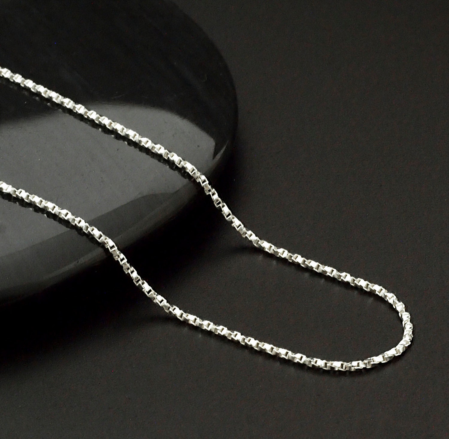 Sterling Silver Chain 0.9mm Twisted 