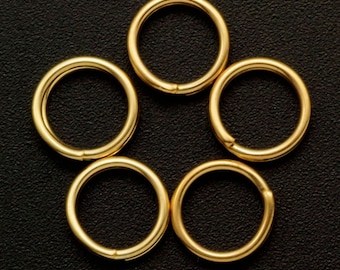 5 - 14kt Gold Filled Split Rings in 4mm 5mm 6mm 7mm - 100% Guarantee