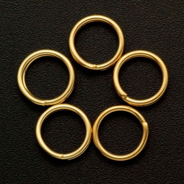 5 - 14kt Gold Filled Split Rings in 4mm 5mm 6mm 7mm - 100% Guarantee