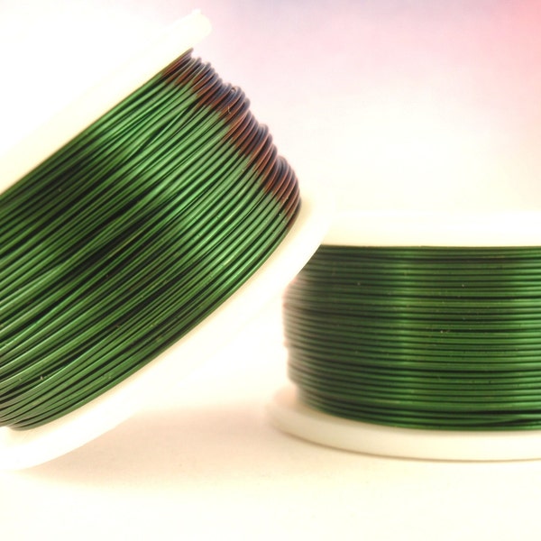 Green Enameled Coated Copper Wire - 100% Guarantee - You Pick the Gauge 14, 16, 18, 20, 22, 24, 26, 28, 30, 32