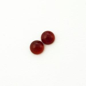 Carnelian Round Calibrated Cabochon Stones 3mm, 4mm, 5mm, 6mm, 8mm, 10mm, 12mm, 16mm, 20mm image 6