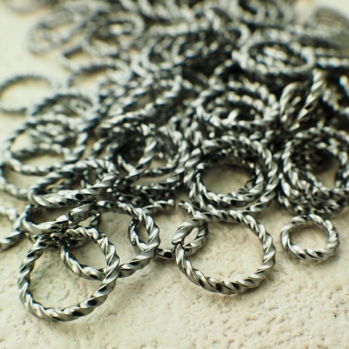 100 Fancy Gold Plated Jump Rings in 14 16 18 20 Gauge You Etsy