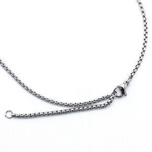 Chain Stainless Steel 2mm Rounded Box Adjustable 18 and 20 inch