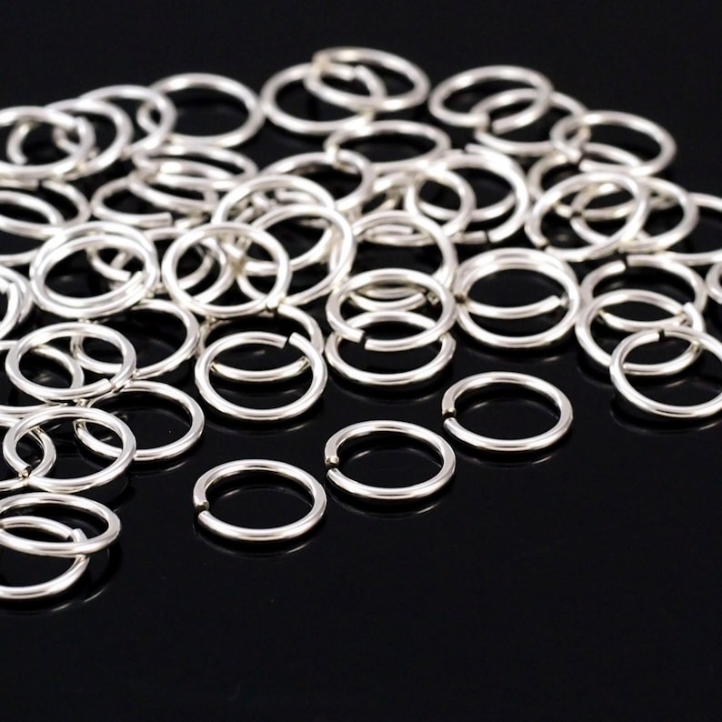 Choose Quantity Saw Cut 18 Ga Sterling Silver 12 MM O//D Heavy Jump Ring