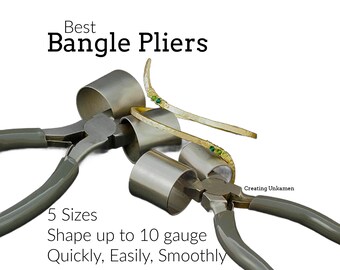 Bangle Pliers - Double Cylinder in 5 Sizes - Bangle Wire Sample Included - 100% Guarantee
