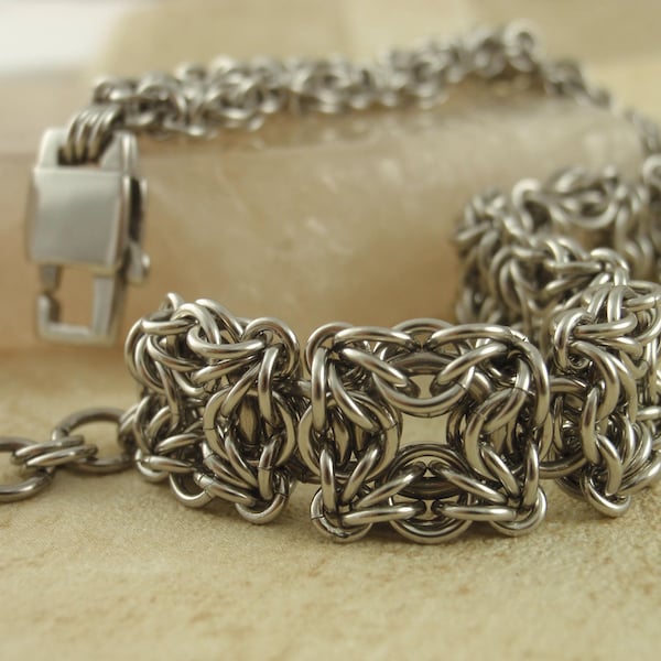 Kit de pulsera de malla de acero inoxidable - Intermedio - Laberinto Celta