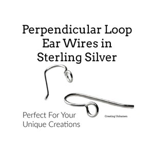 May include: Two silver ear wires with perpendicular loops. Perfect For Your Unique Creations. Creating Unkamen.