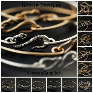 1 Cast Bronze Snake S-Hook Clasp You Pick Style Made in the USA 100% Guarantee image 6