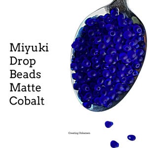 Miyuki DP-151F Matte Cobalt Drop Beads