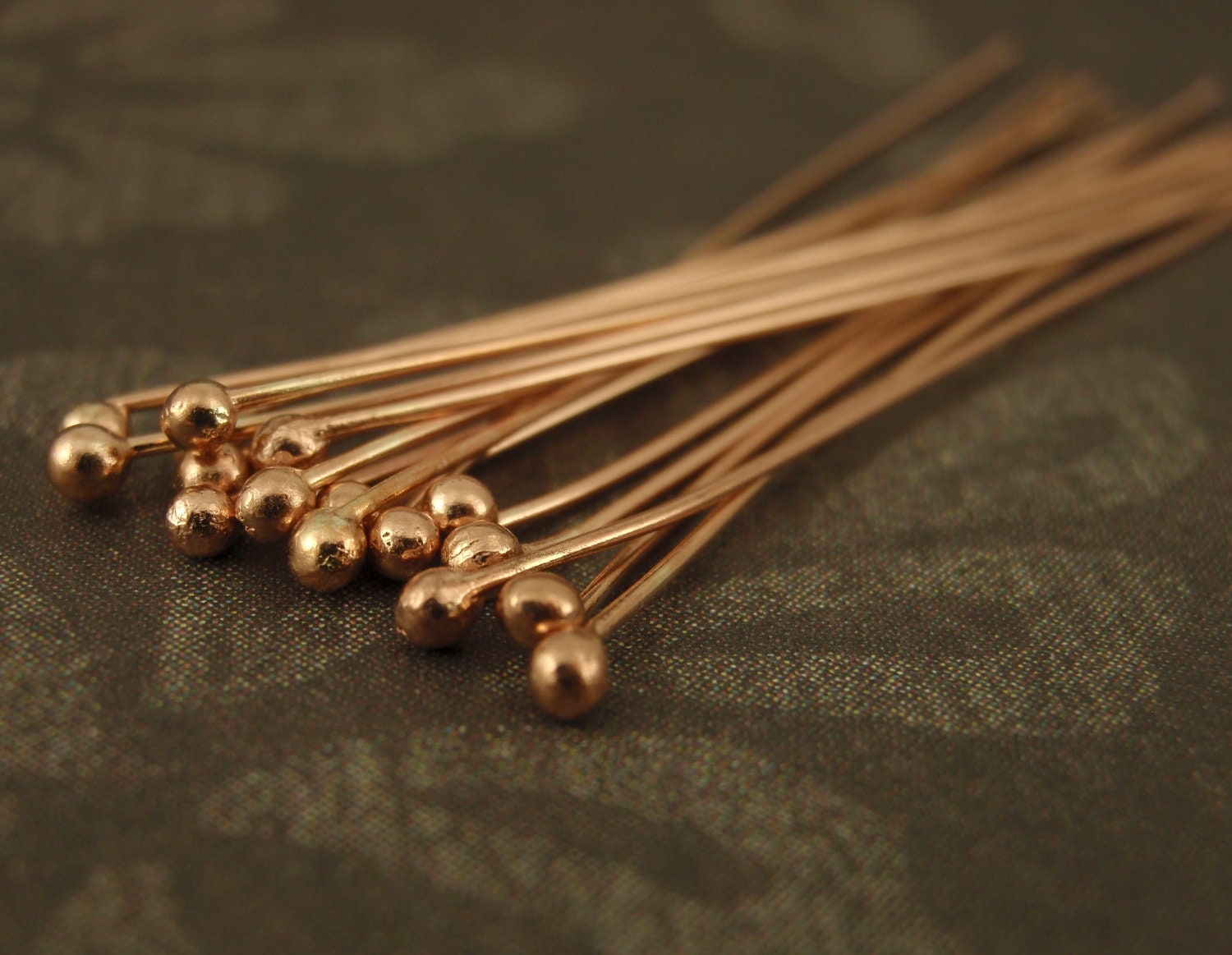 Rose Gold Plated Ball Needle RSG-253 50mm Rose Gold Plated Ball Head Pin