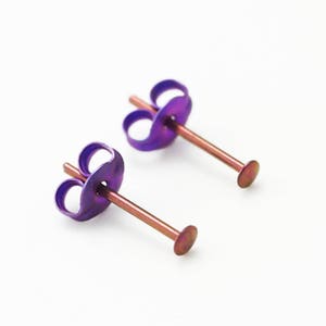 1 pair i-Dot 2mm Niobium Post Earrings in 21 Mix and Match Colors