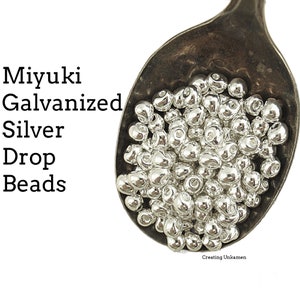 Miyuki DP-1051 Galvanized Silver Drop Beads - 100% Guarantee