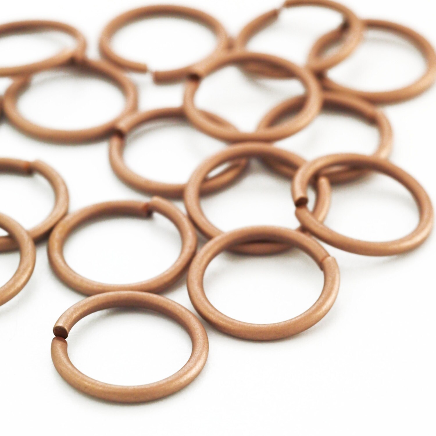 50 Matte Solid Bronze Jump Rings Handmade in Your Choice of Etsy