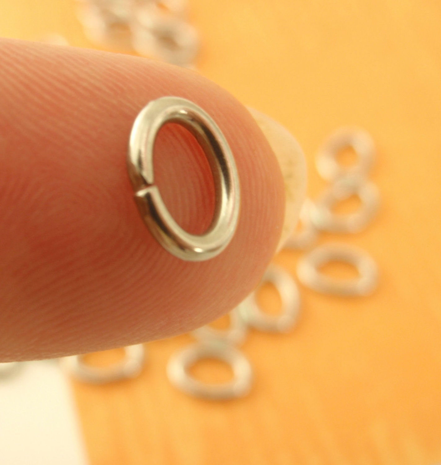 50 Stainless Steel OVAL Jump Rings You Choose 18 or 16 Gauge Etsy