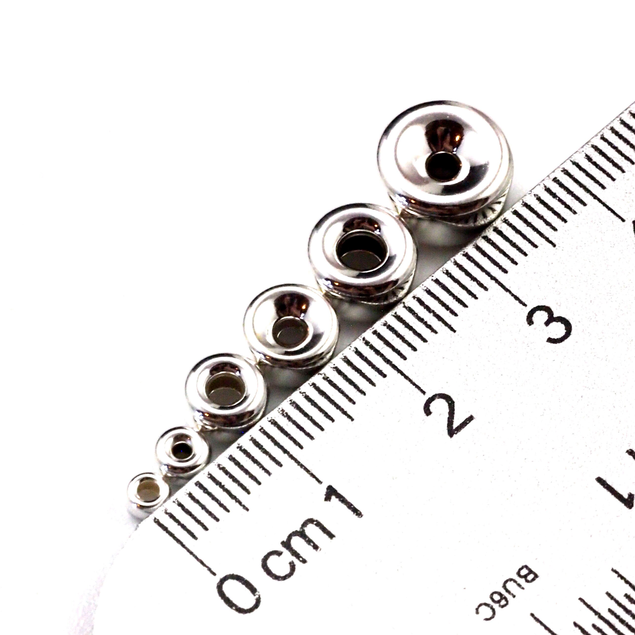 Sterling Silver Rondelle Beads in 3mm 6mm 7mm 8mm 10mm Etsy