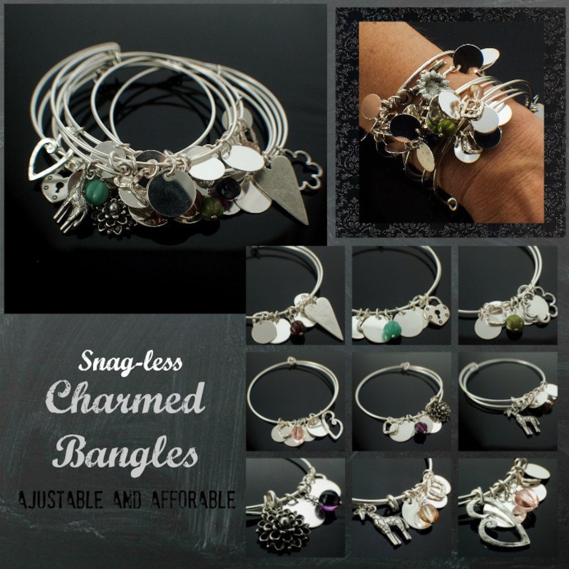 Charmed Bangle Pdf DIY Jewelry Instructions Snagless Etsy