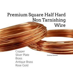 HALF ROUND Wire Non Tarnish - 18 and 21 gauge - Silver Plate, Gold