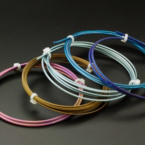 Pure Anodized Titanium Wire - 100% Guarantee - Specific for Jewelry Applications Surgical Grade 1 - Gauge 12, 14, 16, 18, 20, 22, 24