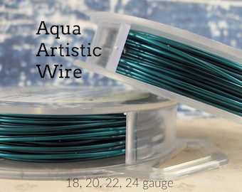 Aqua Artistic Wire 18, 20, 22, 24 gauge – 100% Guarantee